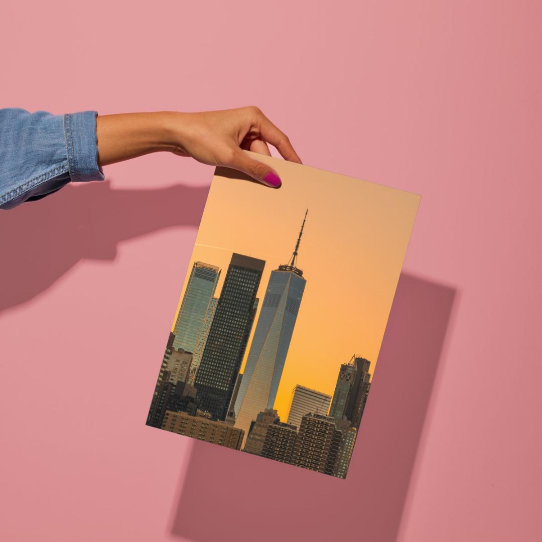 New York City Skyline at Sunset, Unframed Photography Print NYC