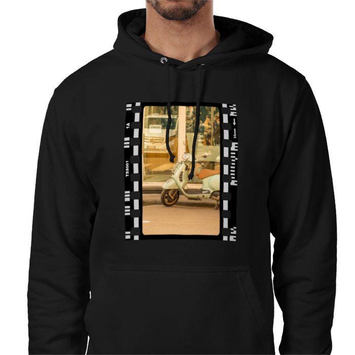 Italian Motorcycle, Sorrento Italy, Unisex College Hoodie, Photography Film Travel Jumper