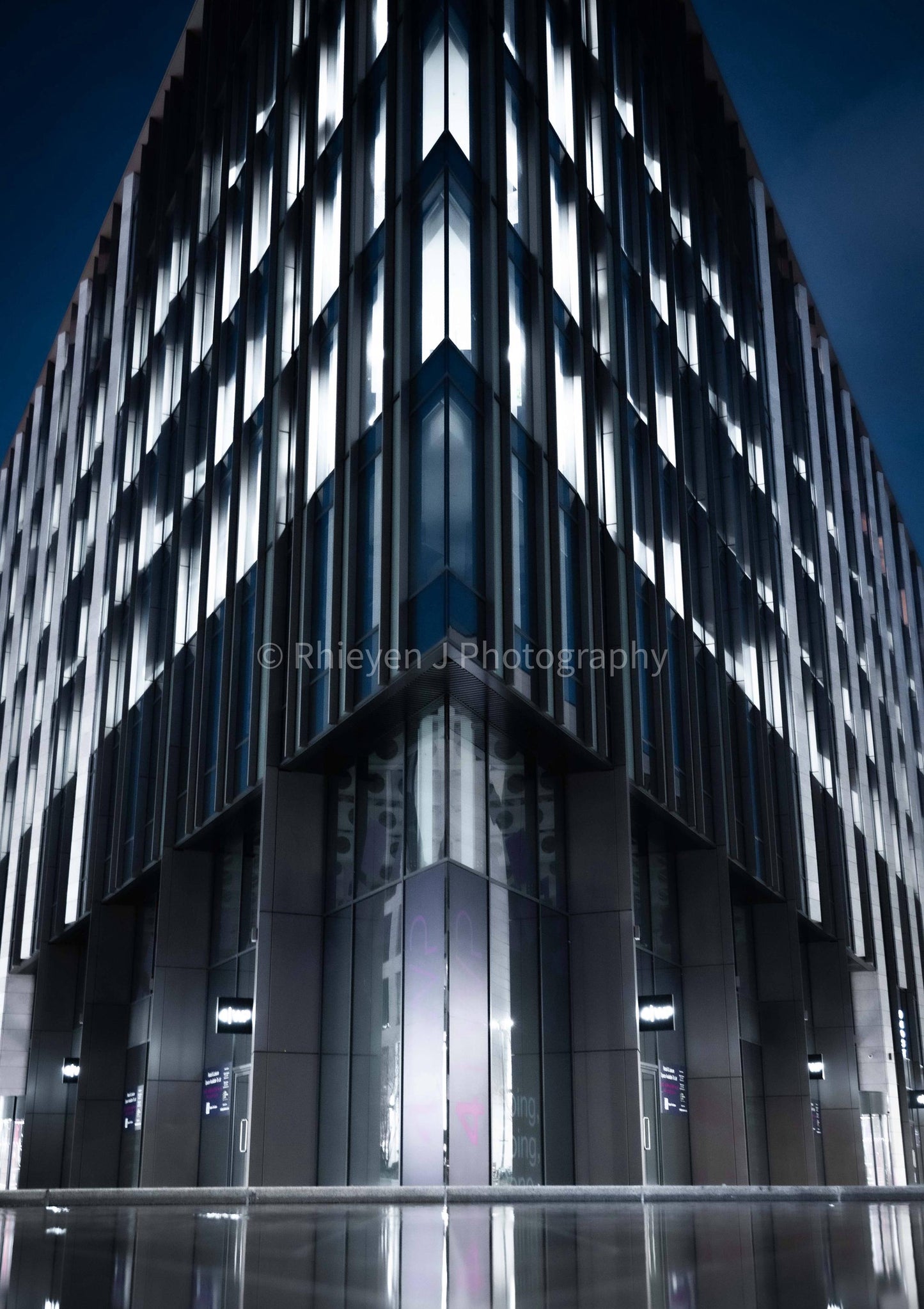 Nightlife Architecture, Abstract, Photography Unframed Print