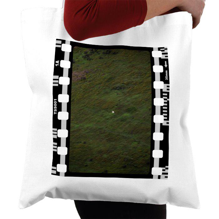 The Lonely Sheep, Mountainous Travel Tote Bag, Wales UK, Photography Film, Tote Bag