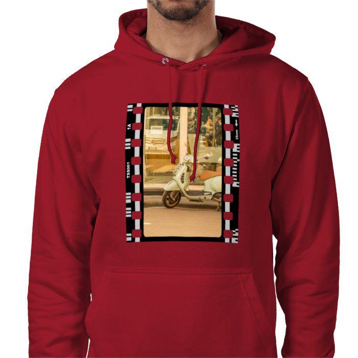 Italian Motorcycle, Sorrento Italy, Unisex College Hoodie, Photography Film Travel Jumper