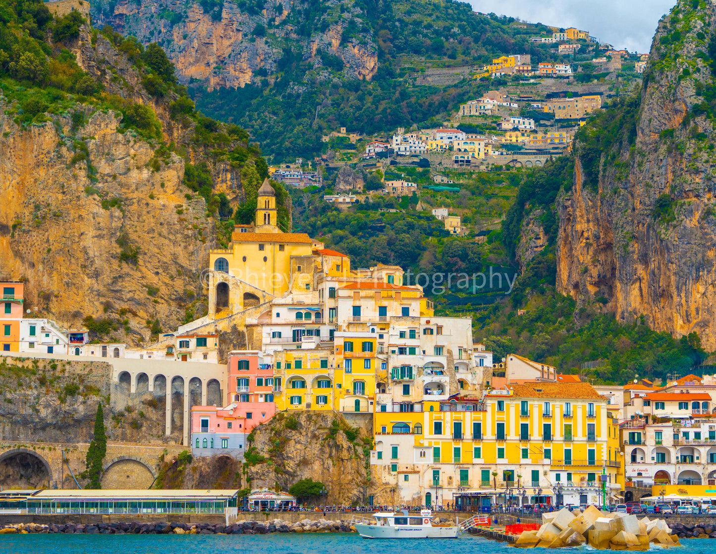 Amalfi Coast Print, Italy. Unframed Photography Print.