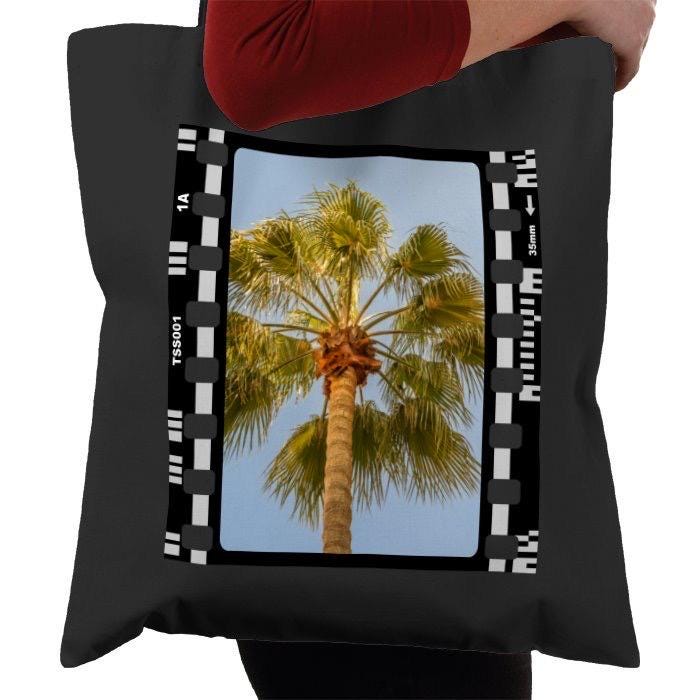 Summer Palm Tree, Holiday, Photography Film, Tote Bag