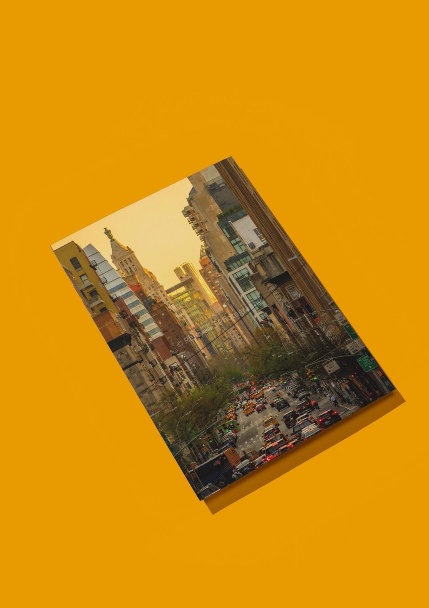 Manhattan Sunset Print, New York City, Unframed Photographic Print
