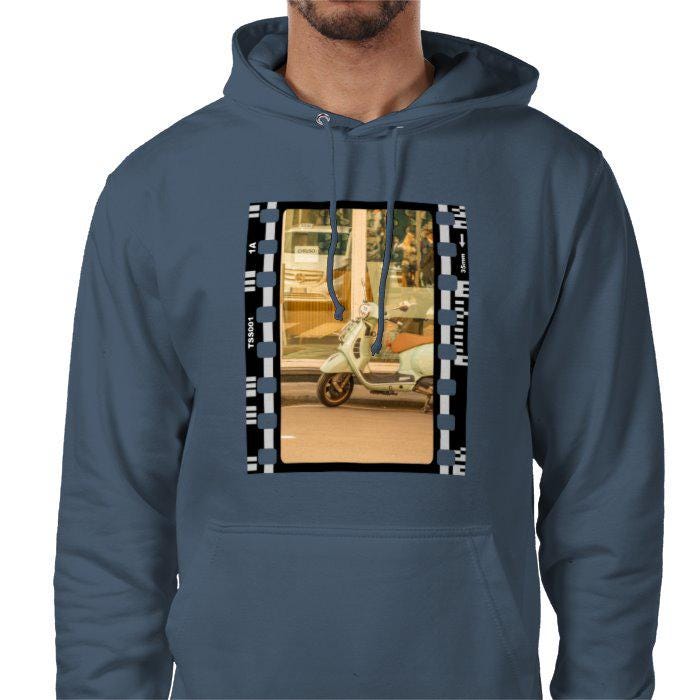 Italian Motorcycle, Sorrento Italy, Unisex College Hoodie, Photography Film Travel Jumper