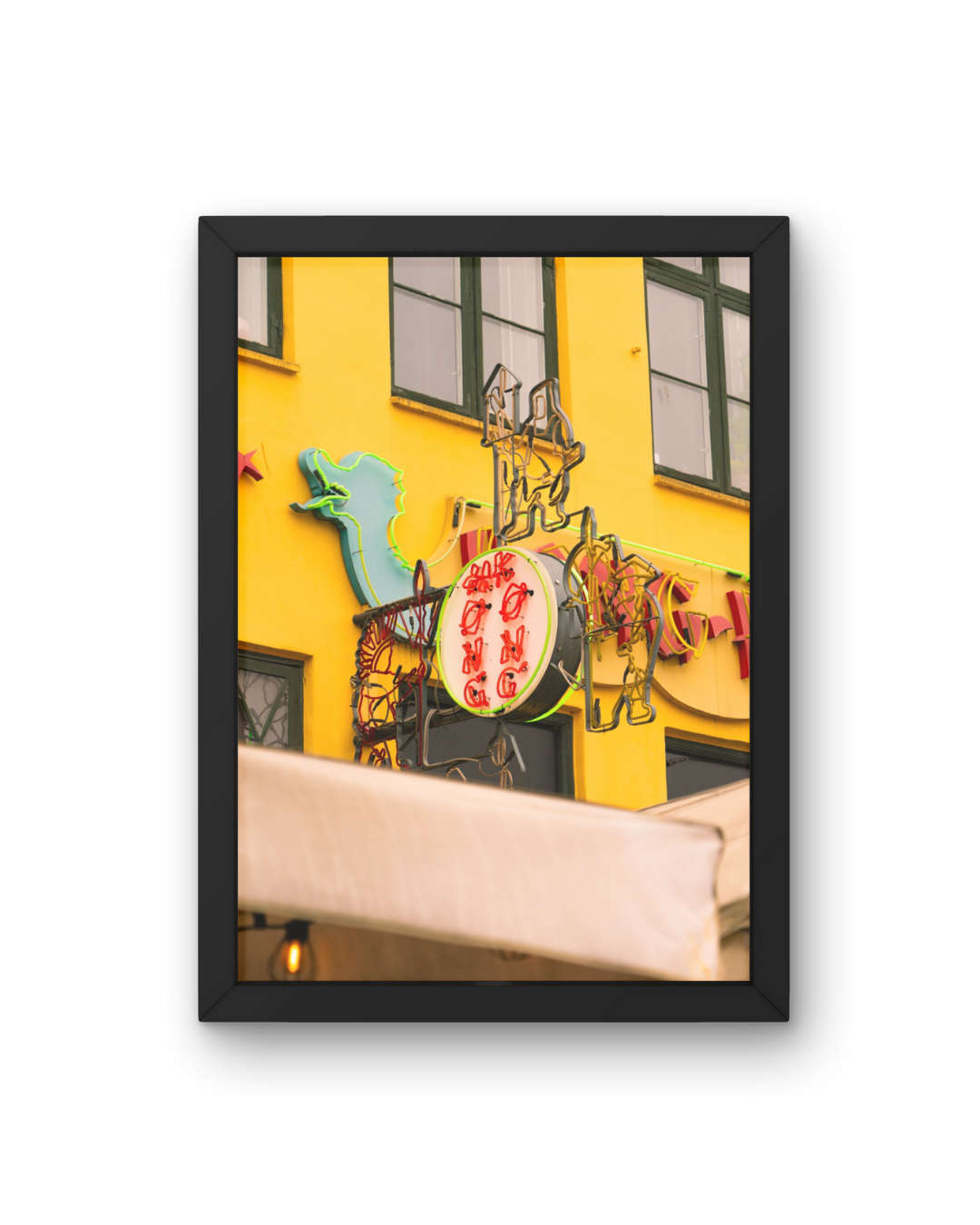 Copenhagen Yellow Restaurant, Denmark, Travel, Unframed Photography Print