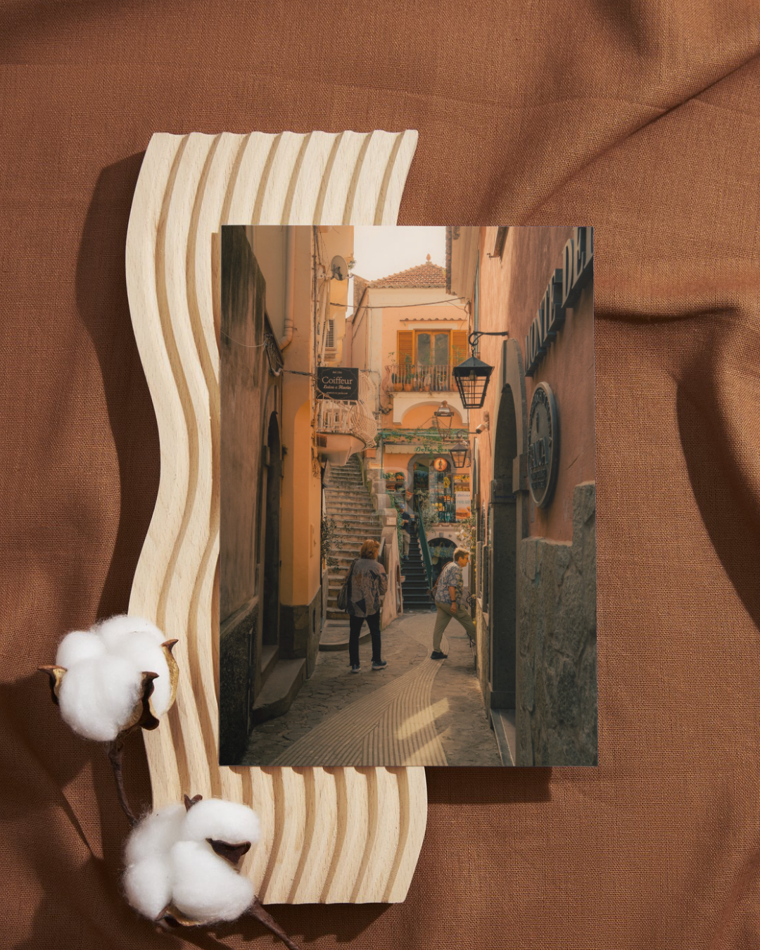 Italian Street, Summer, Sorrento Architecture, Photography Print Unframed