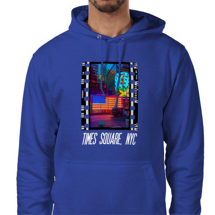 Times Square, New York City at Night, Unisex College Hoodie, Photography Film Travel Jumper
