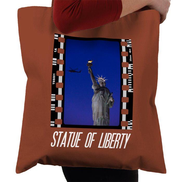 Statue of Liberty at Night, New York City, NYC America, Photography Film, Tote Bag