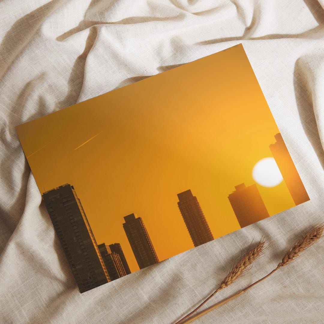 Sunset over New York City, Unframed NYC Photography Print