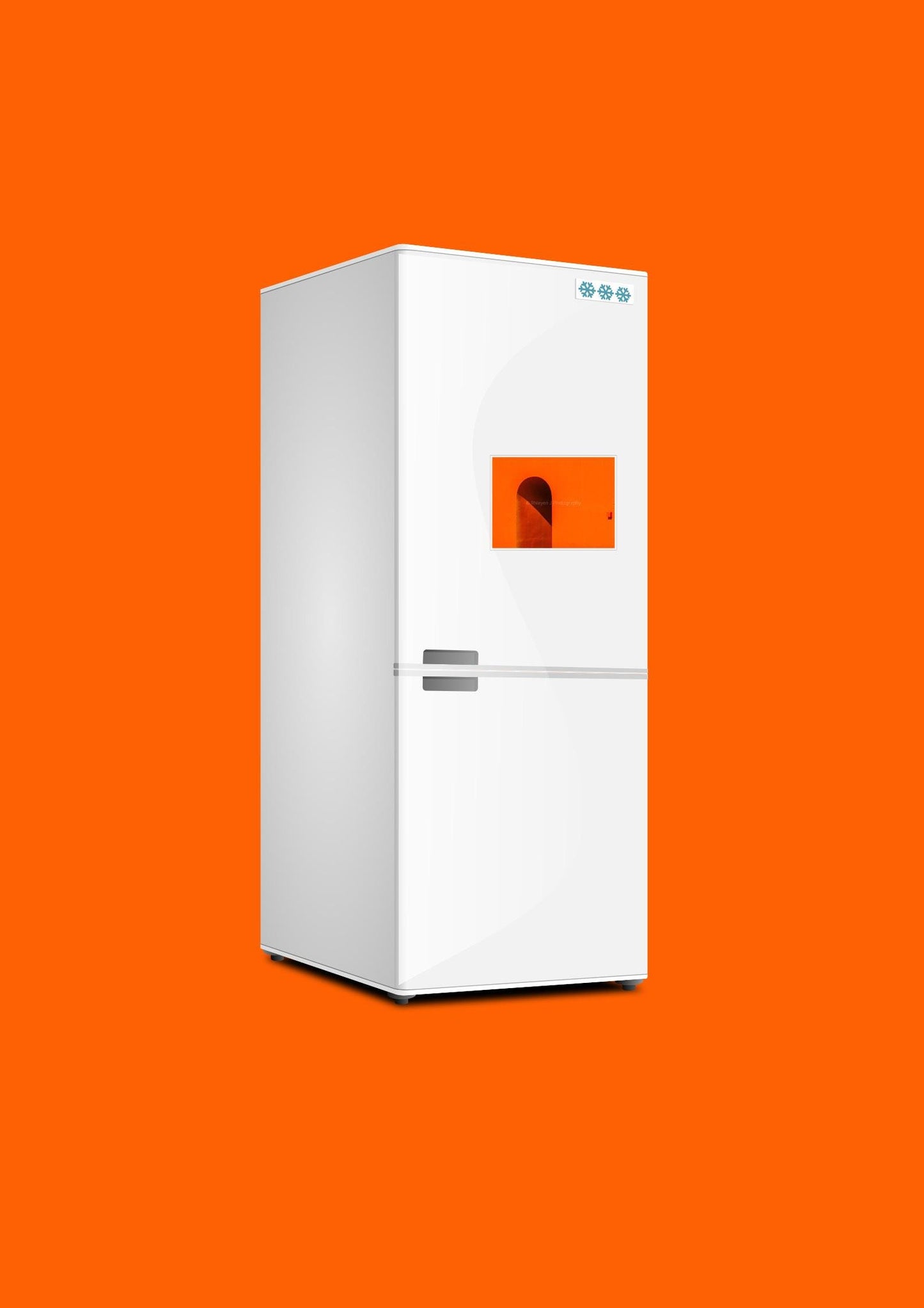 Italy Fridge Magnet, Italian Orange Architecture, Summer, 6" x 4" High Quality Easy Fridge Magnet