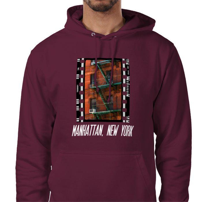 Manhattan New York USA, Unisex College Hoodie, Photography Film Travel Jumper