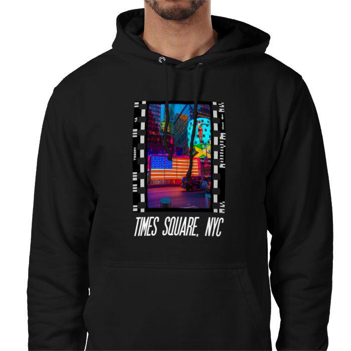 Times Square, New York City at Night, Unisex College Hoodie, Photography Film Travel Jumper