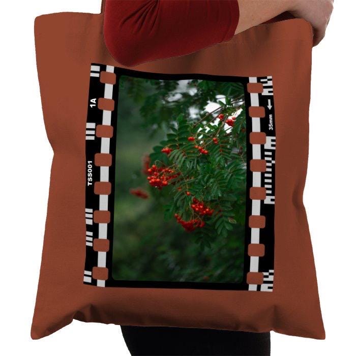 Berry Tree, Nature, Photography Film, Tote Bag