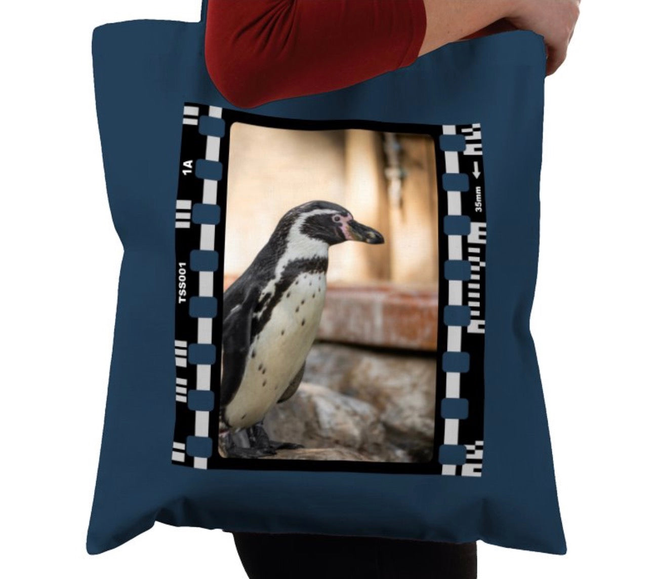 Wandering Penguin, Wildlife, Animal, Photography Film, Tote Bag