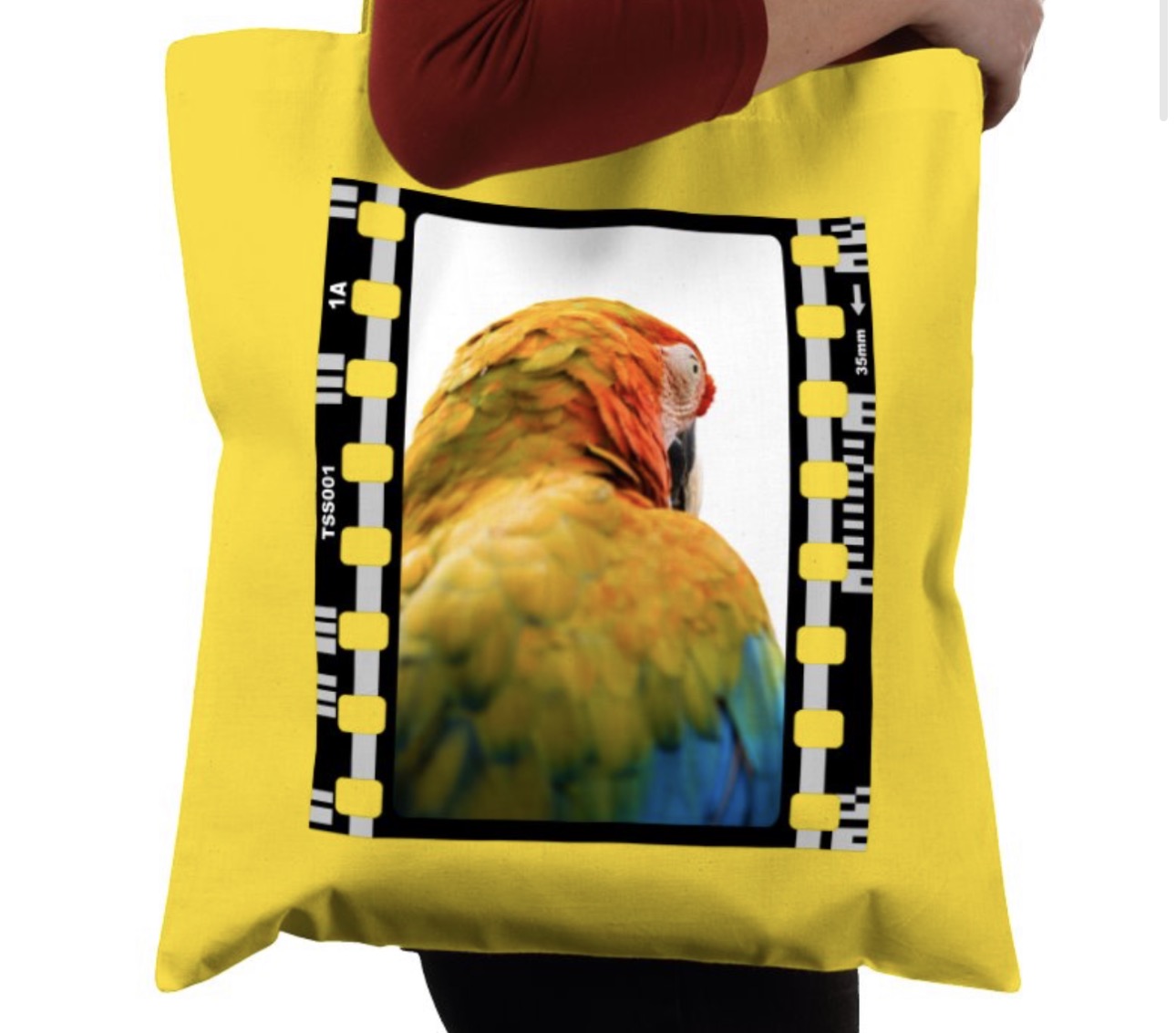 Close-Up Parrot, Wildlife, Animal, Photography Film, Tote Bag