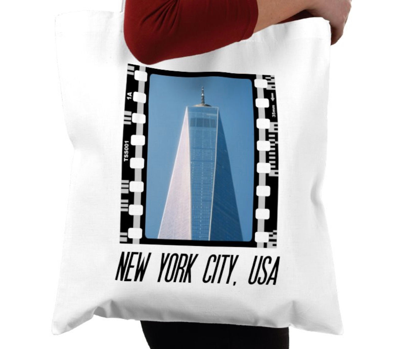 New York USA Architecture, NYC, Photography Film, Tote Bag