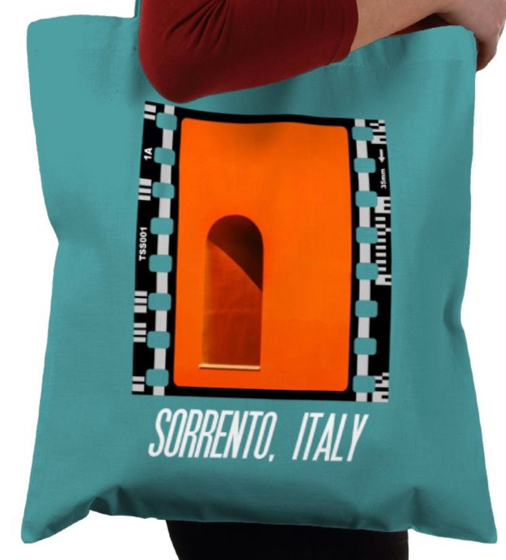 Italian Architecture, Sorrento Italy, Photography Film, Tote Bag
