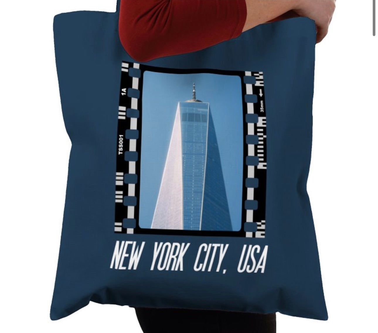 New York USA Architecture, NYC, Photography Film, Tote Bag