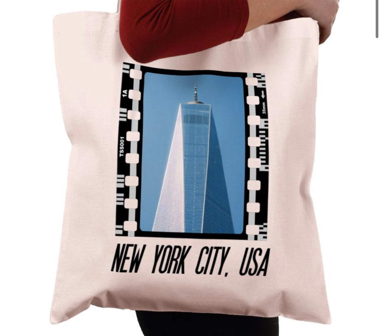 New York USA Architecture, NYC, Photography Film, Tote Bag