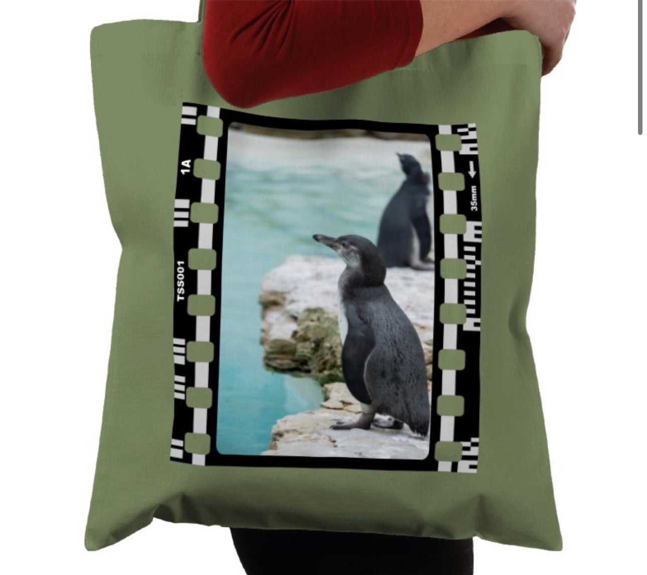 Oceanic Penguin, Wildlife, Animal, Photography Film, Tote Bag