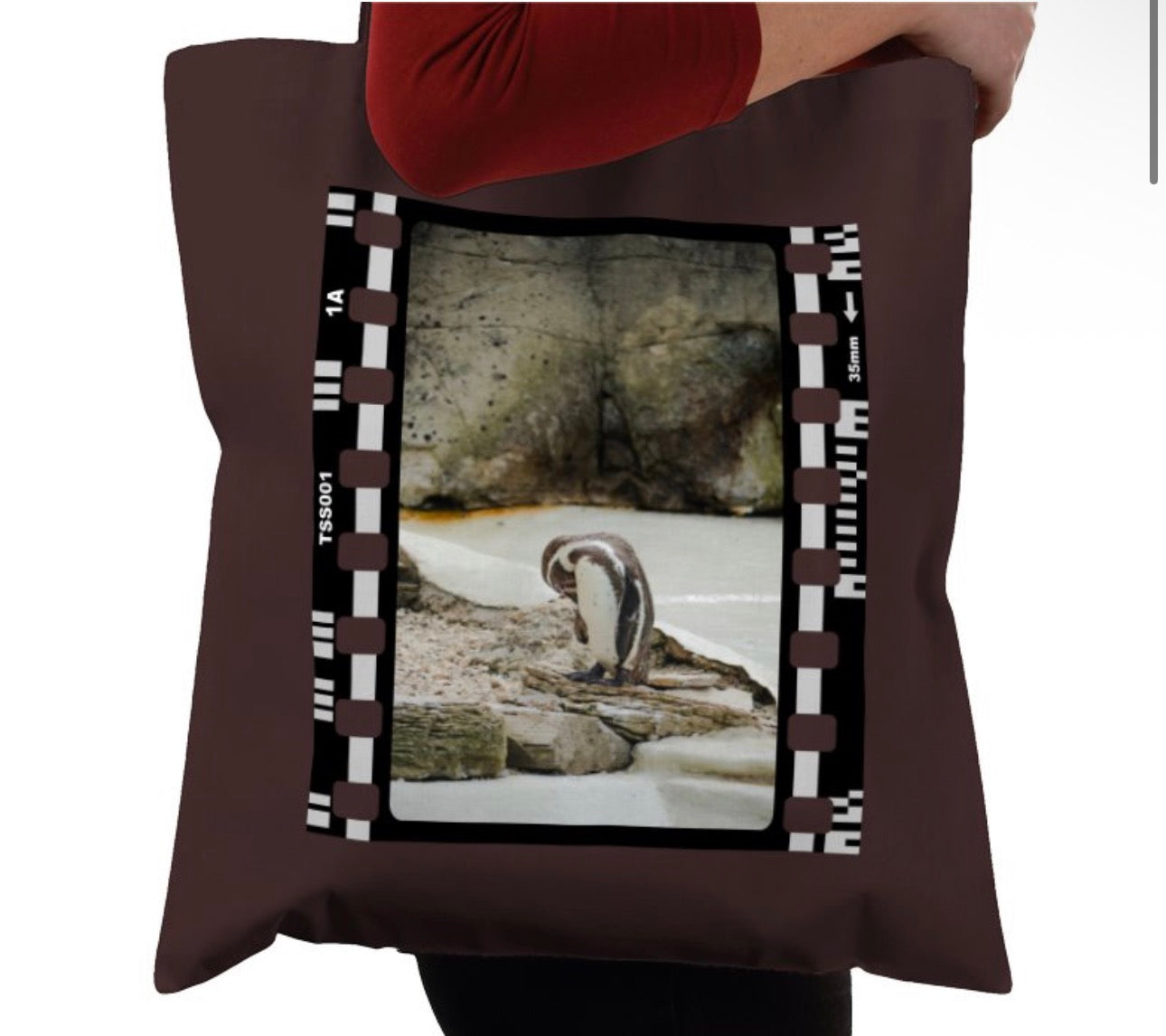 Lonely Penguin, Wildlife, Animal, Photography Film, Tote Bag