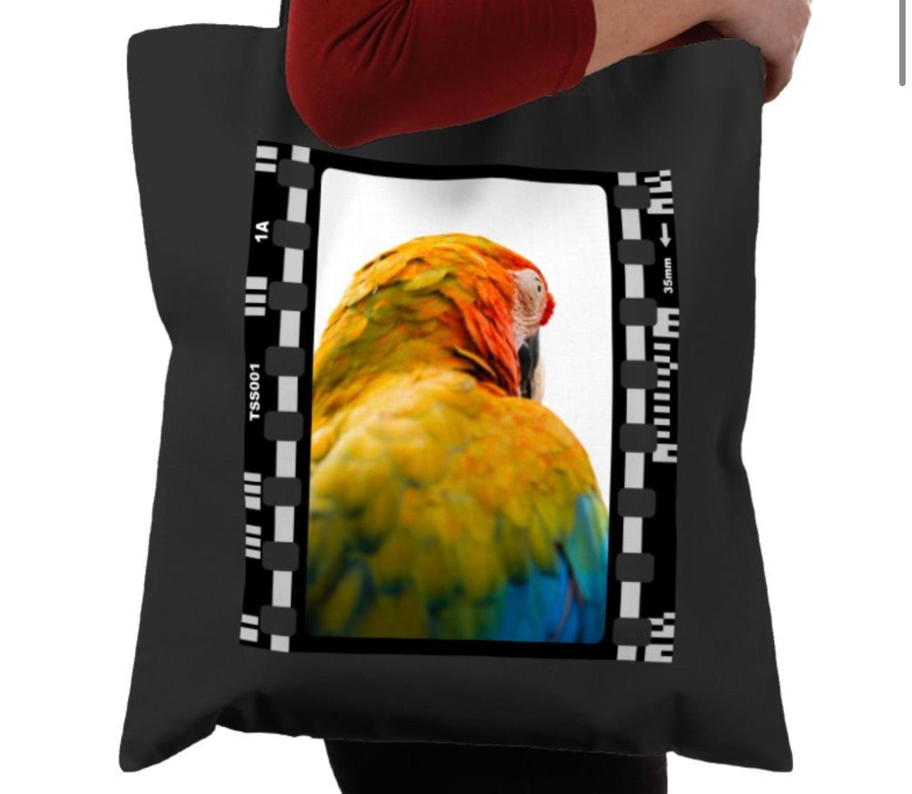 Close-Up Parrot, Wildlife, Animal, Photography Film, Tote Bag