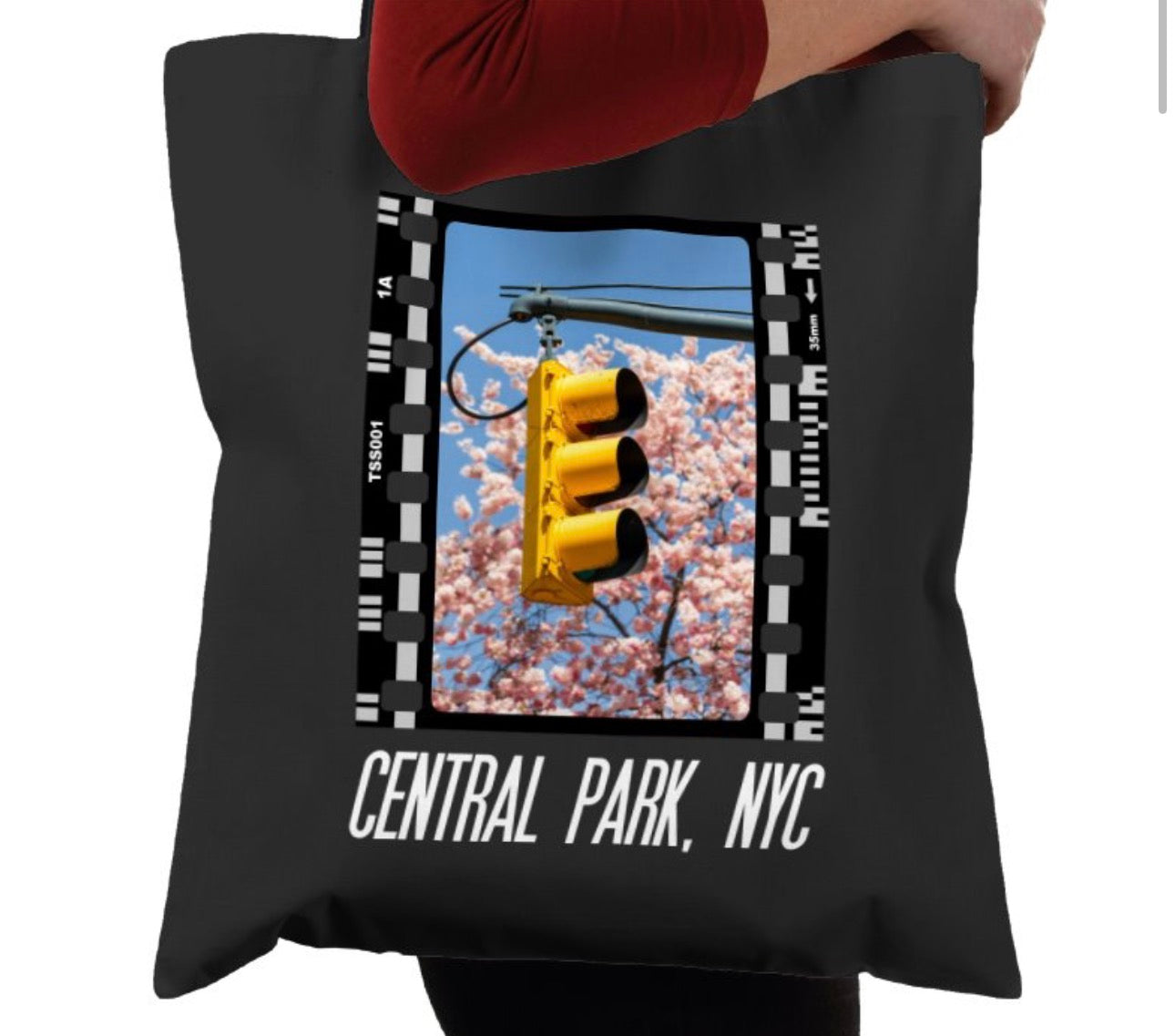 Central Park in Spring NYC, New York City, Photography Film, Tote Bag