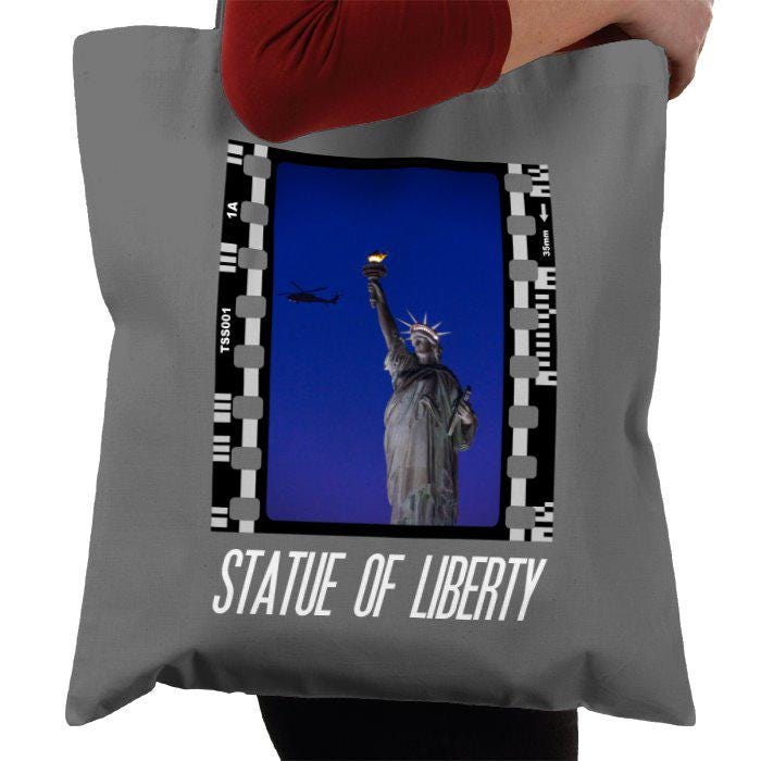 Statue of Liberty at Night, New York City, NYC America, Photography Film, Tote Bag