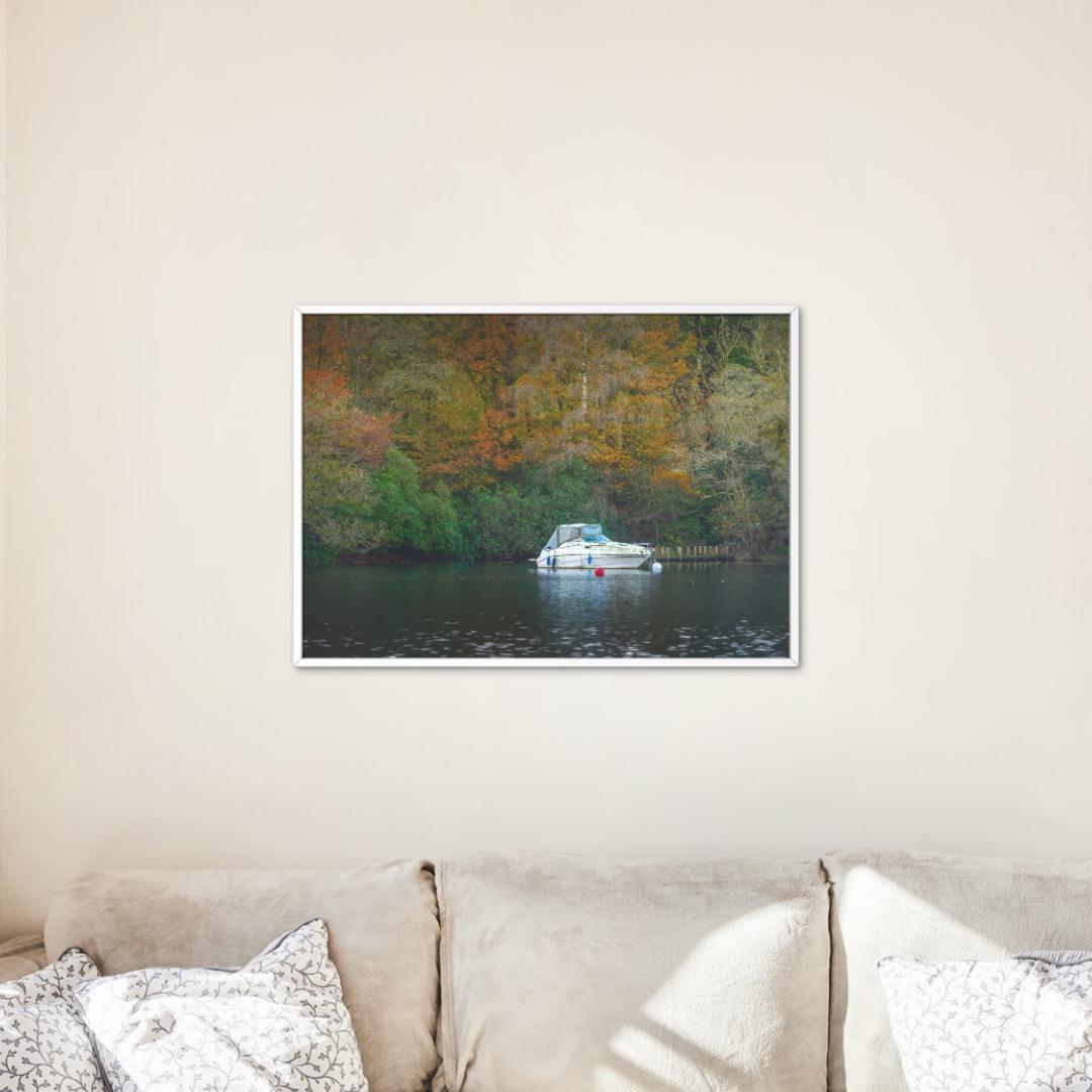 Lake District Photography Print. The Alone Boat. Lake Windermere, Cumbria, Unframed Print