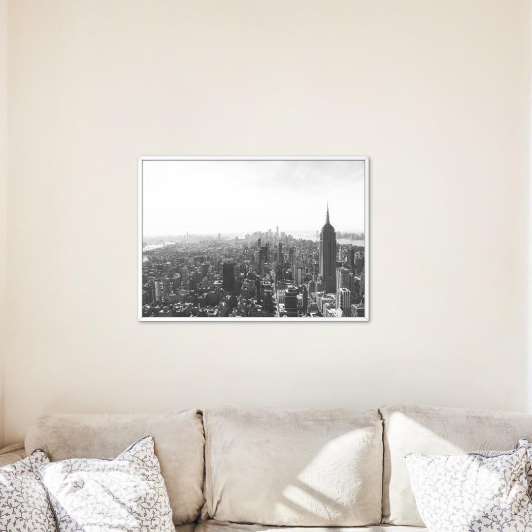 New York City, Black & White, Empire State Building, Landscape, Unframed Photography Print