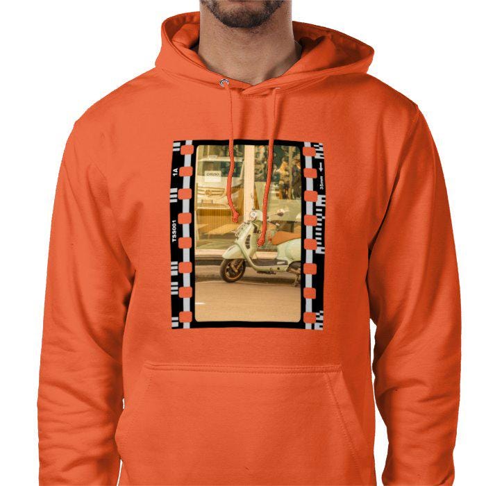 Italian Motorcycle, Sorrento Italy, Unisex College Hoodie, Photography Film Travel Jumper