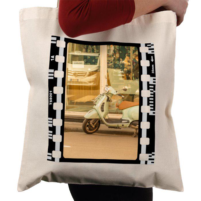 Travel Sorrento Italy Motorcycle, Italian, Photography Film, Tote Bag