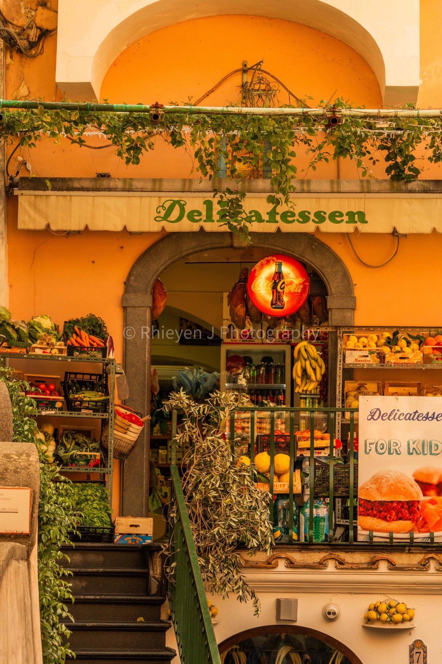 Italian Streetlife, Sorrento Architecture, Photography Print Unframed