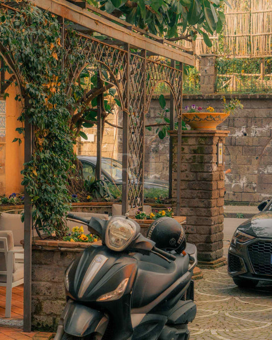 Mopeds of Italy, Summer, Sorrento Architecture, Photography Print Unframed