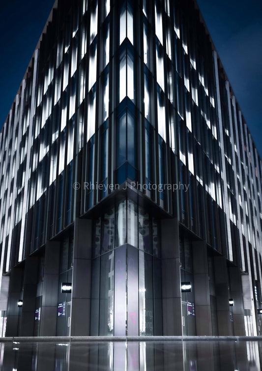 Nightlife Architecture, Abstract, Photography Unframed Print
