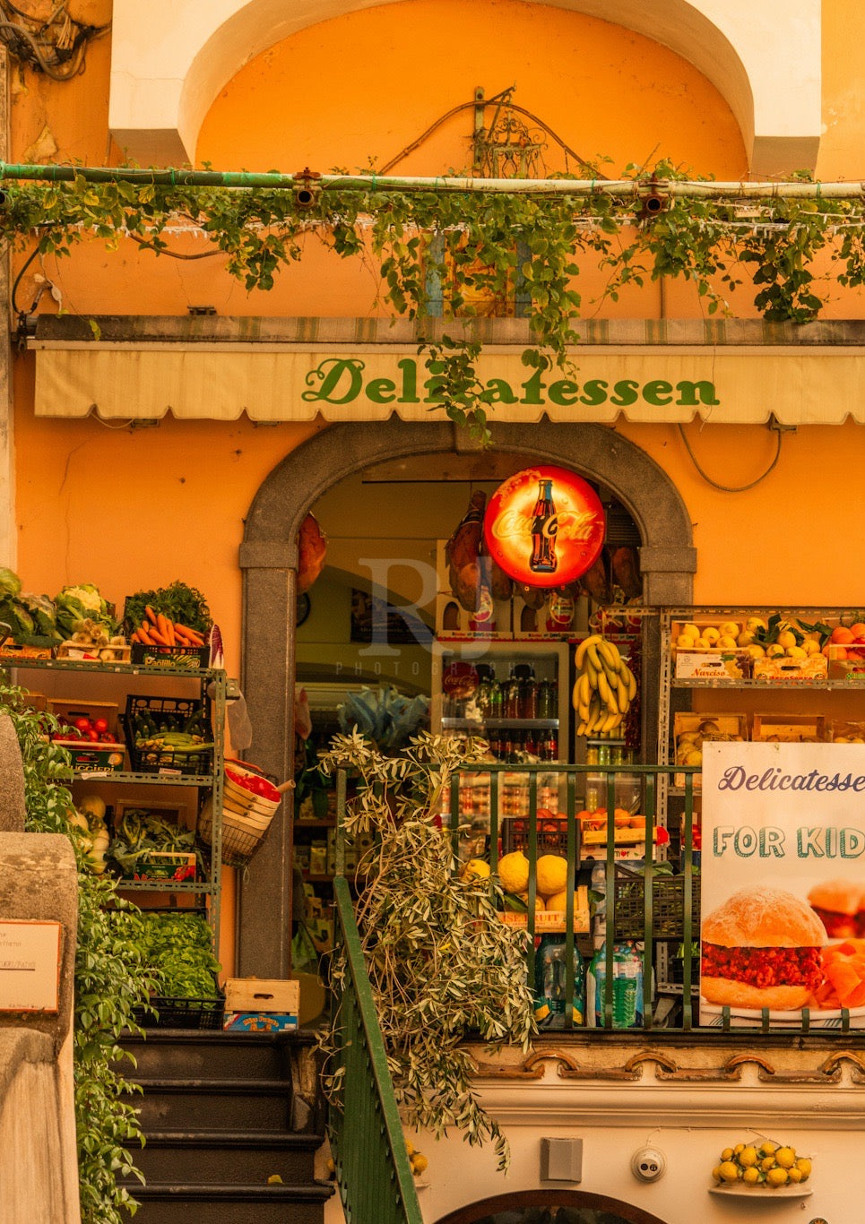 Italian Streetlife, Sorrento Architecture, Photography Print Unframed
