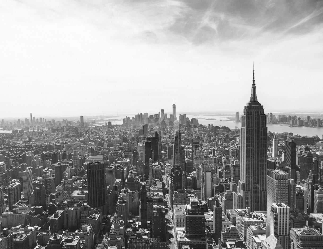 New York City, Black & White, Empire State Building, Landscape, Unframed Photography Print