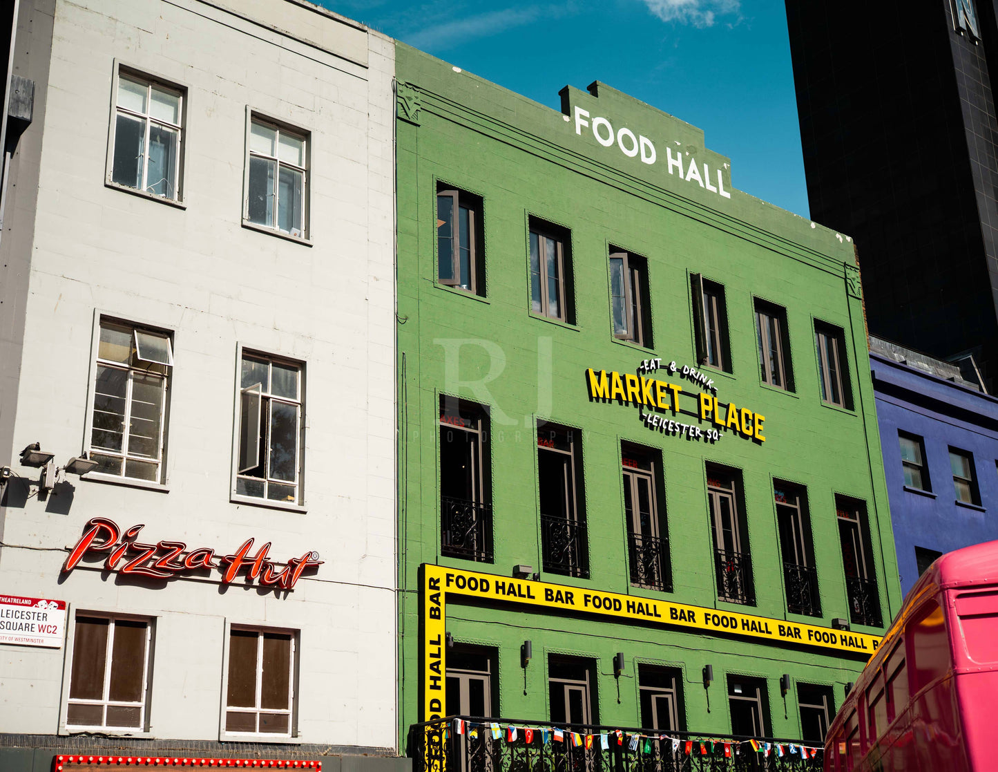 London Leicester Square in Summer, Travel Unframed Photography Print