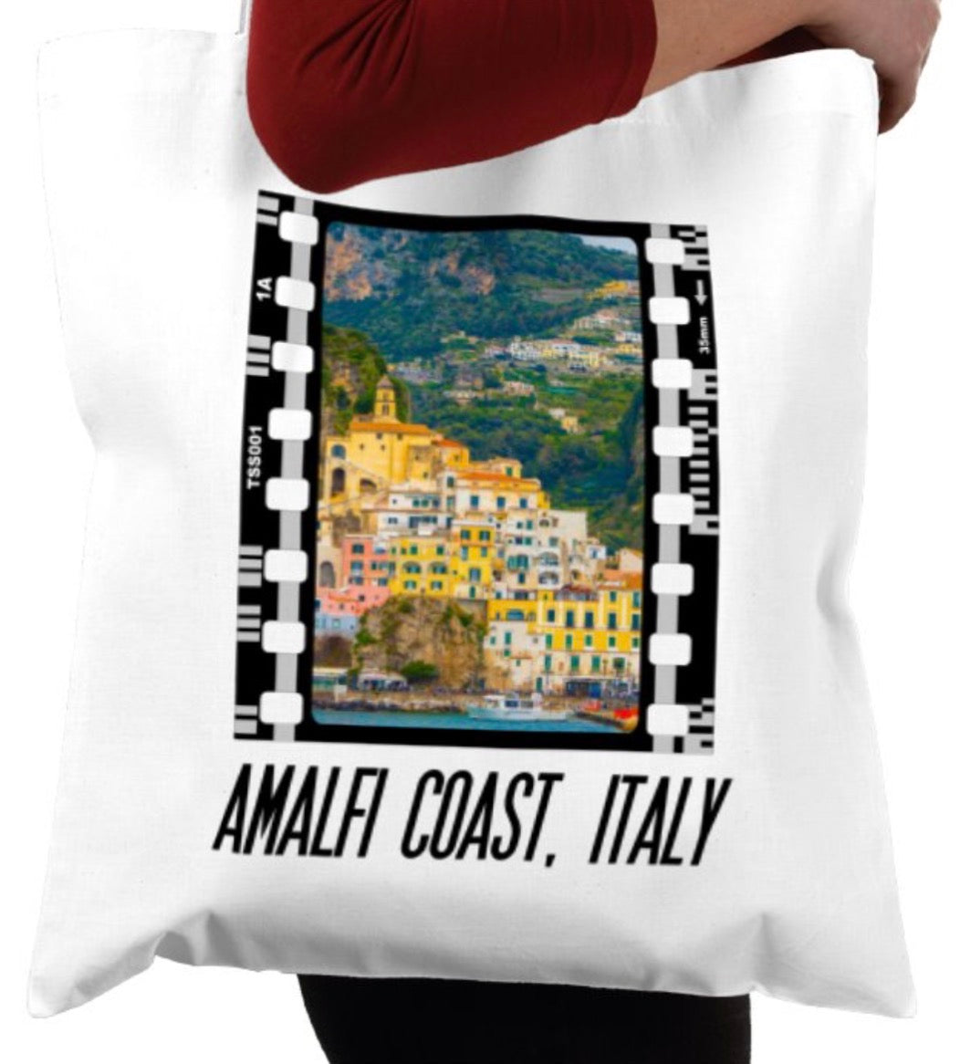 Amalfi Coast, Italian, Photography Film, Tote Bag