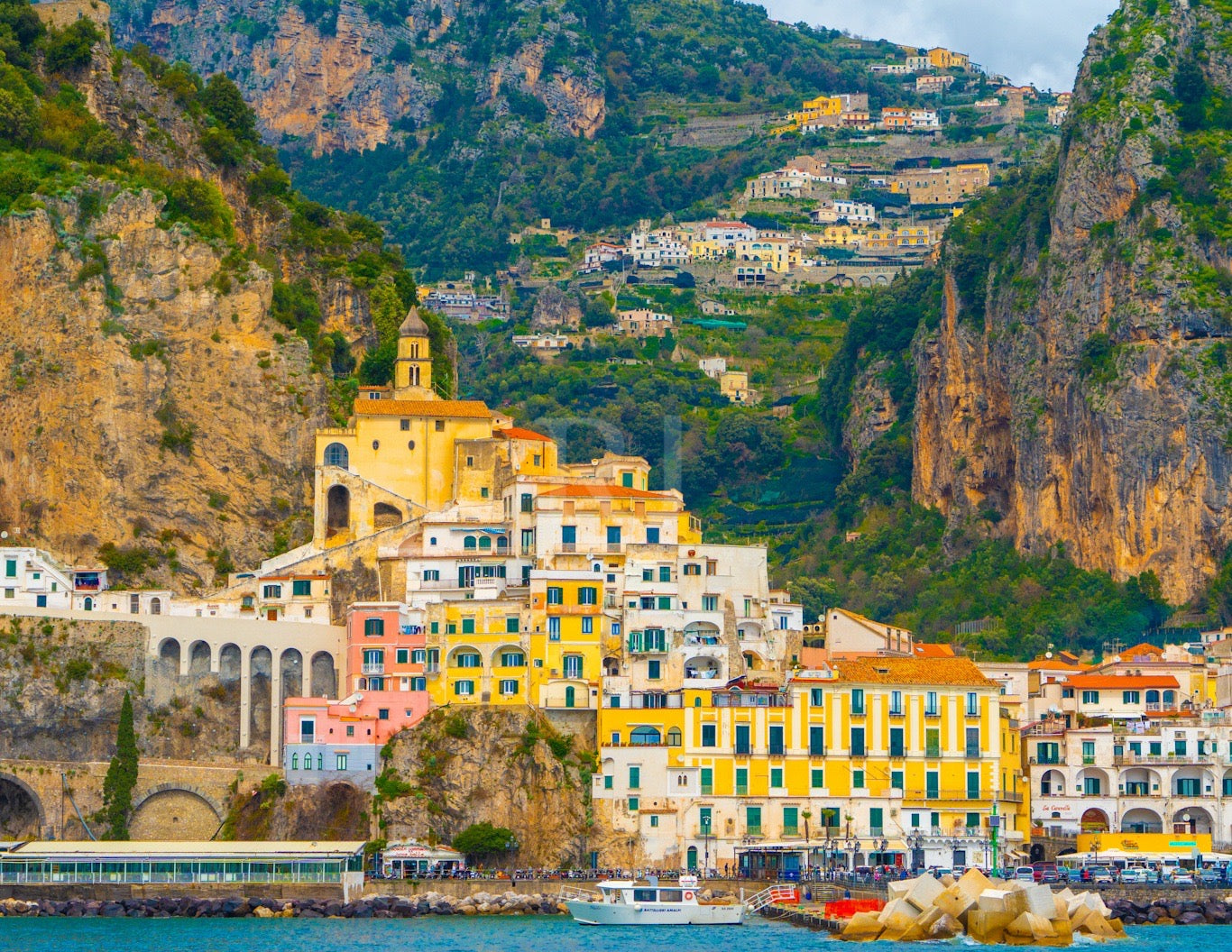 Amalfi Coast Print, Italy. Unframed Photography Print.