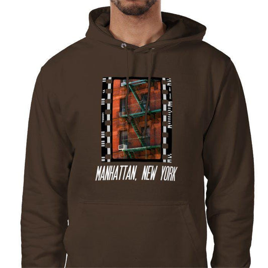 Manhattan New York USA, Unisex College Hoodie, Photography Film Travel Jumper