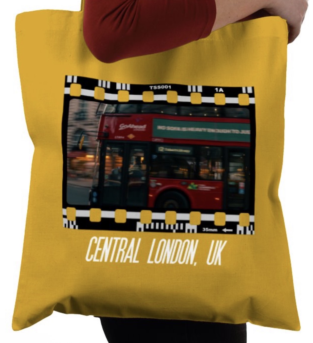 Central London, Bus London, Travel Tote Bag