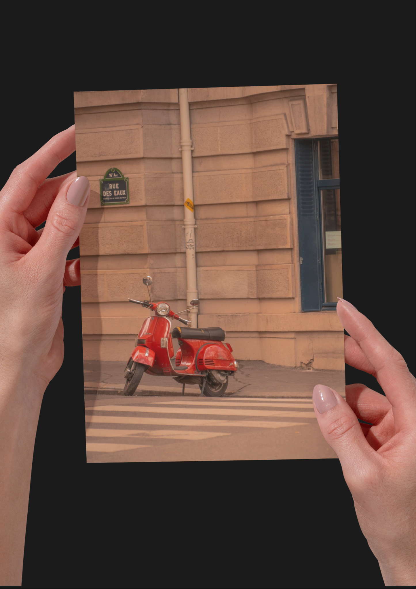 Paris Motorcycle, France, Travel, Unframed Photography Print