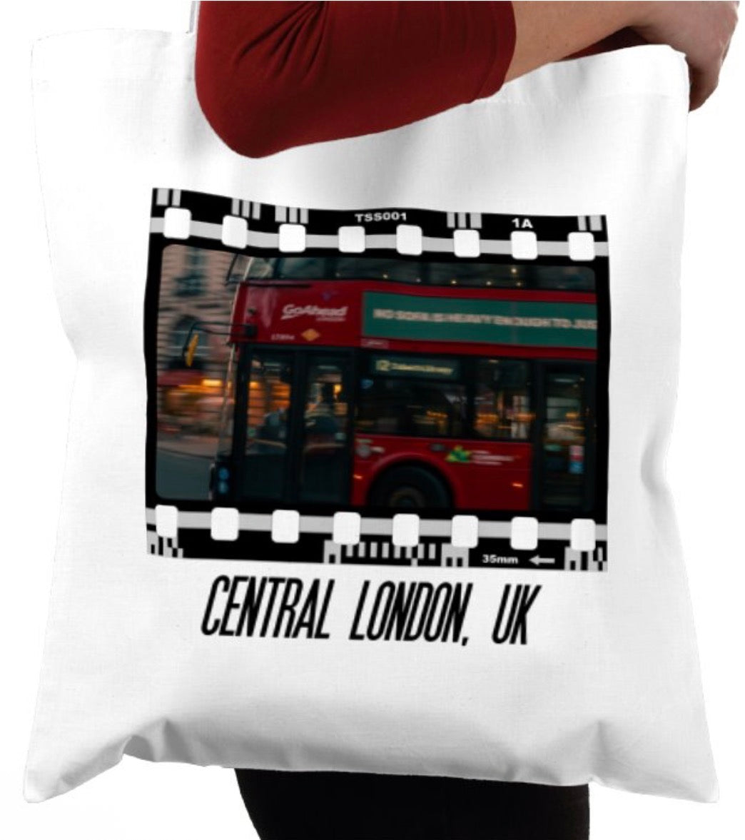 Central London, Bus London, Travel Tote Bag