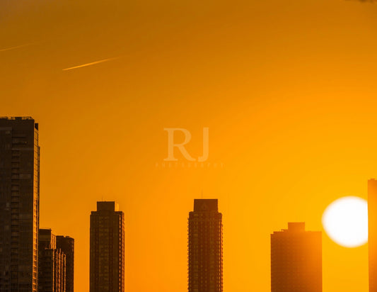 Sunset over New York City, Unframed NYC Photography Print