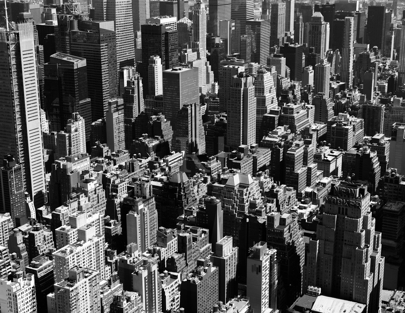 BUNDLE: 5 New York City Skyline Photographic Prints in Black and White, Unframed Prints.