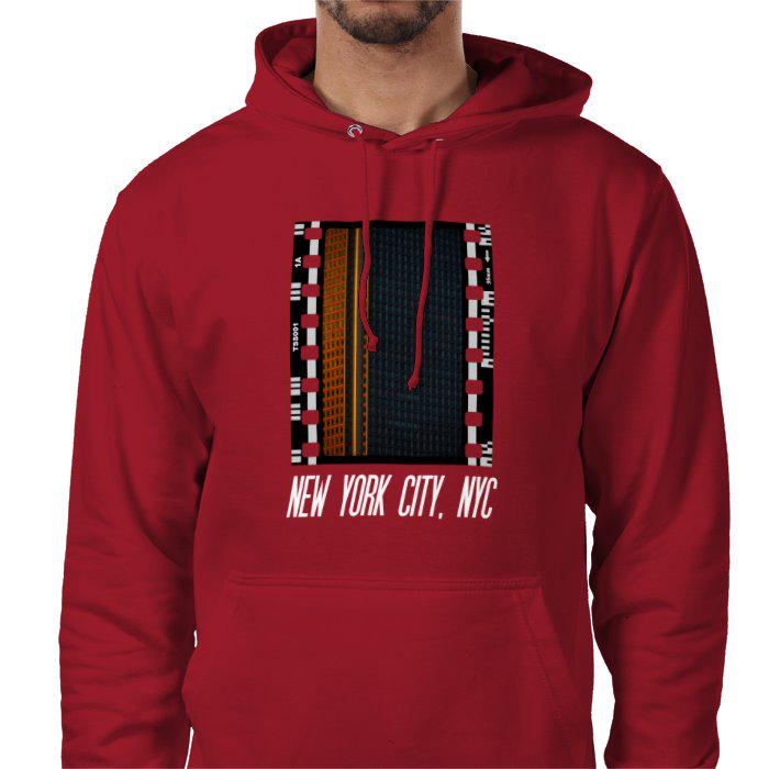 New York City Architecture, USA, Unisex College Hoodie, Photography Film Travel Jumper