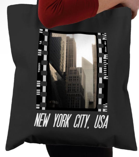 NYC Skyline, New York City, NYC, Photography Film, Tote Bag