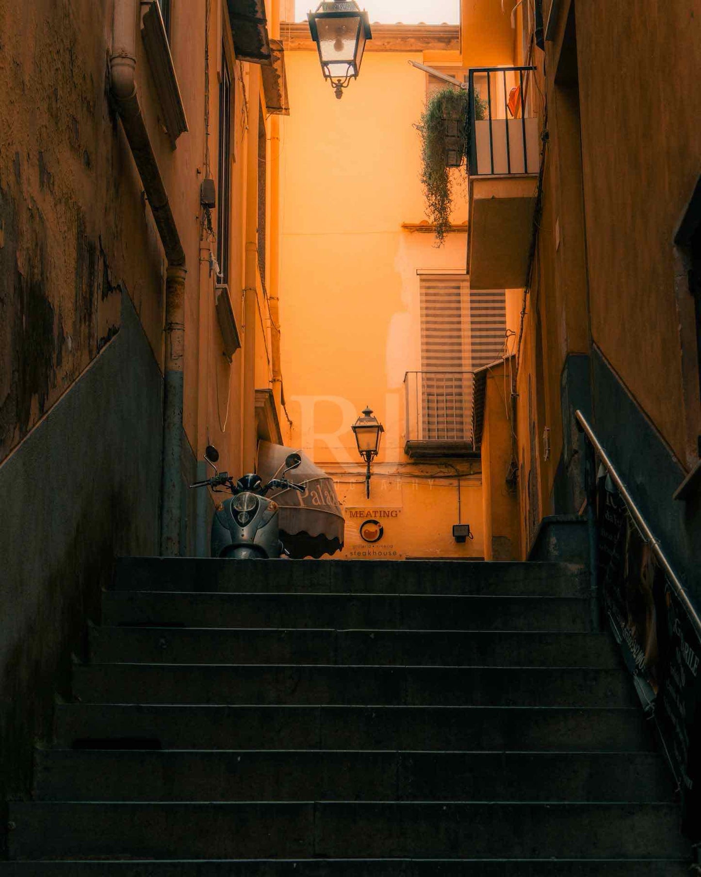 Backstreets of Italy, Summer, Sorrento Architecture, Photography Print Unframed
